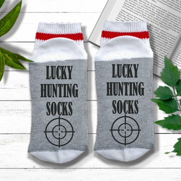 Calcetines de caza divertidos - Calcetines de caza de la suerte - Regalo para cazadores / Regalo de caza divertido para hombres / Regalo de caza para papá