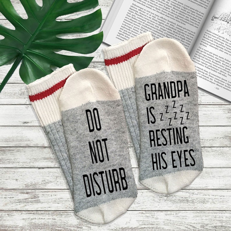 Download Grandpa Gift Grandpa Is Resting His Eyes Grandpa Socks If Etsy
