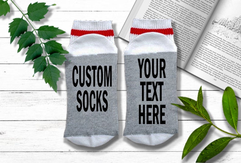 CUSTOM Socks - Personalized Socks for Men or Women, Funny Socks, Customized If You Can Read This Socks, Personalized Gift image 1