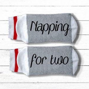 Expecting Mom Gift Sorry I Just Can't Today I'm Growing a Tiny Human Pregnancy Congratulations Gift, Pregnancy Socks image 5