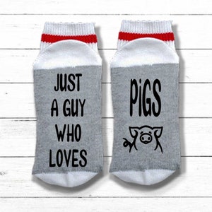 Pig Socks I Like Pigs and Maybe 3 People Pig Gift Gift for Pig Lover Ranch & Farmwear Farmer Gift Guy Who Loves Pigs