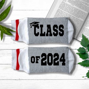 Graduation Gift - Class of 2024 Graduation Socks - College Graduation Gift for Him, High School Graduation Gift for Her - Grad 2024