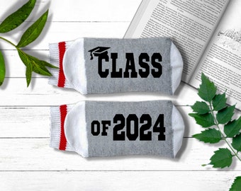 Graduation Gift - Class of 2024 Graduation Socks - College Graduation Gift for Him, High School Graduation Gift for Her - Grad 2024