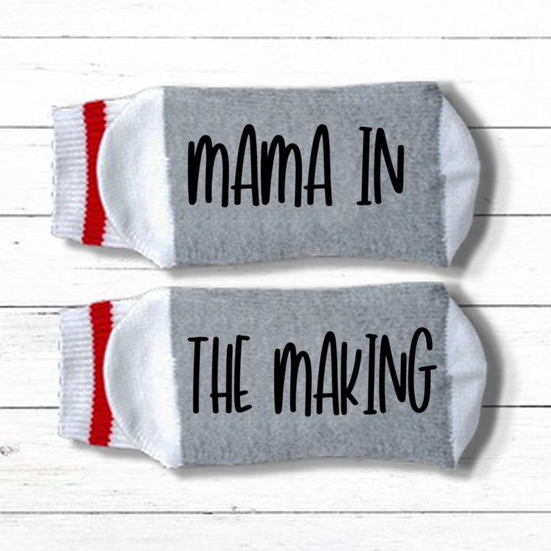 Expecting Mom Gift Sorry I Just Can't Today I'm Growing a Tiny Human Pregnancy Congratulations Gift, Pregnancy Socks image 4