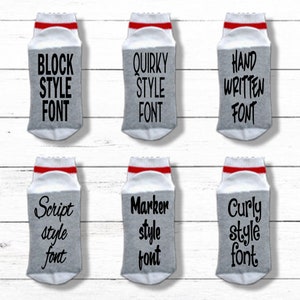 CUSTOM Socks - Personalized Socks for Men or Women, Funny Socks, Customized If You Can Read This Socks, Personalized Gift image 2