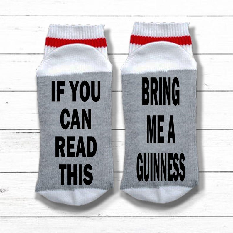 Guinness Beer Socks - If You Can Read This Bring Me a GUINNESS - Guinness Beer Gifts Bild 5