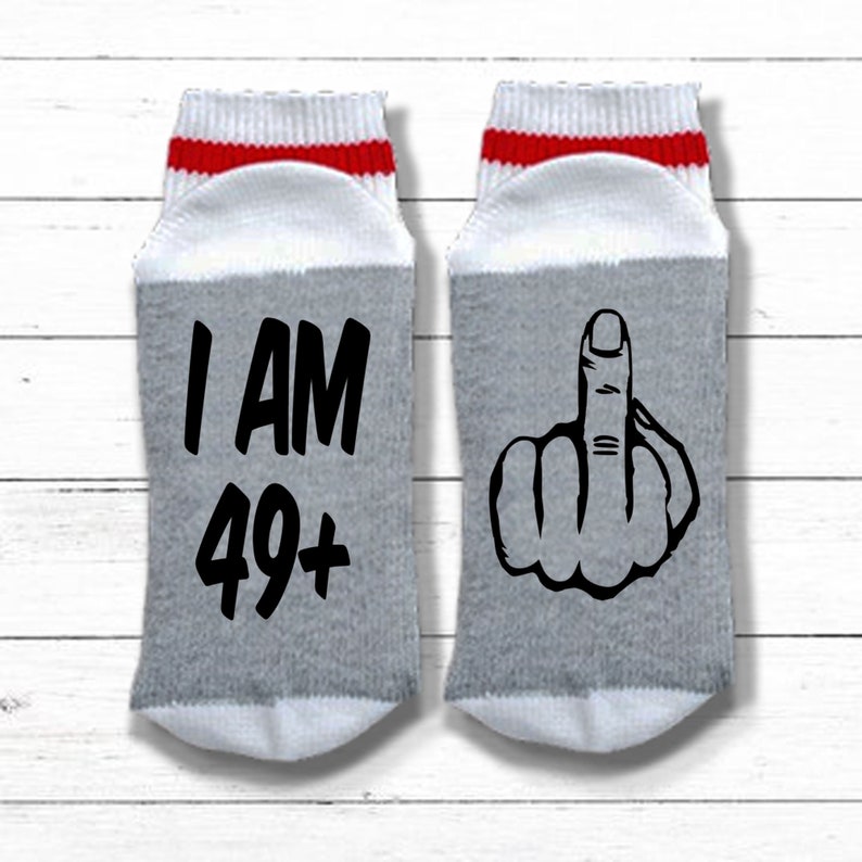 50 Years of Being a Fucking Legend Socks 50th Birthday Socks 50th Birthday Gift for Women 50th Birthday Gift for Men I Am 49+