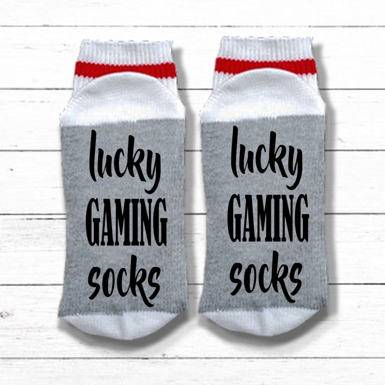 Gamer Gift Do Not Disturb I'm Gaming Video Game Socks Gift for Video Game Lover Gaming Socks Mens Stocking Stuffer Lucky Gaming Socks