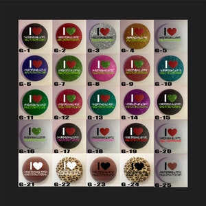 Textured Glitter Buttons