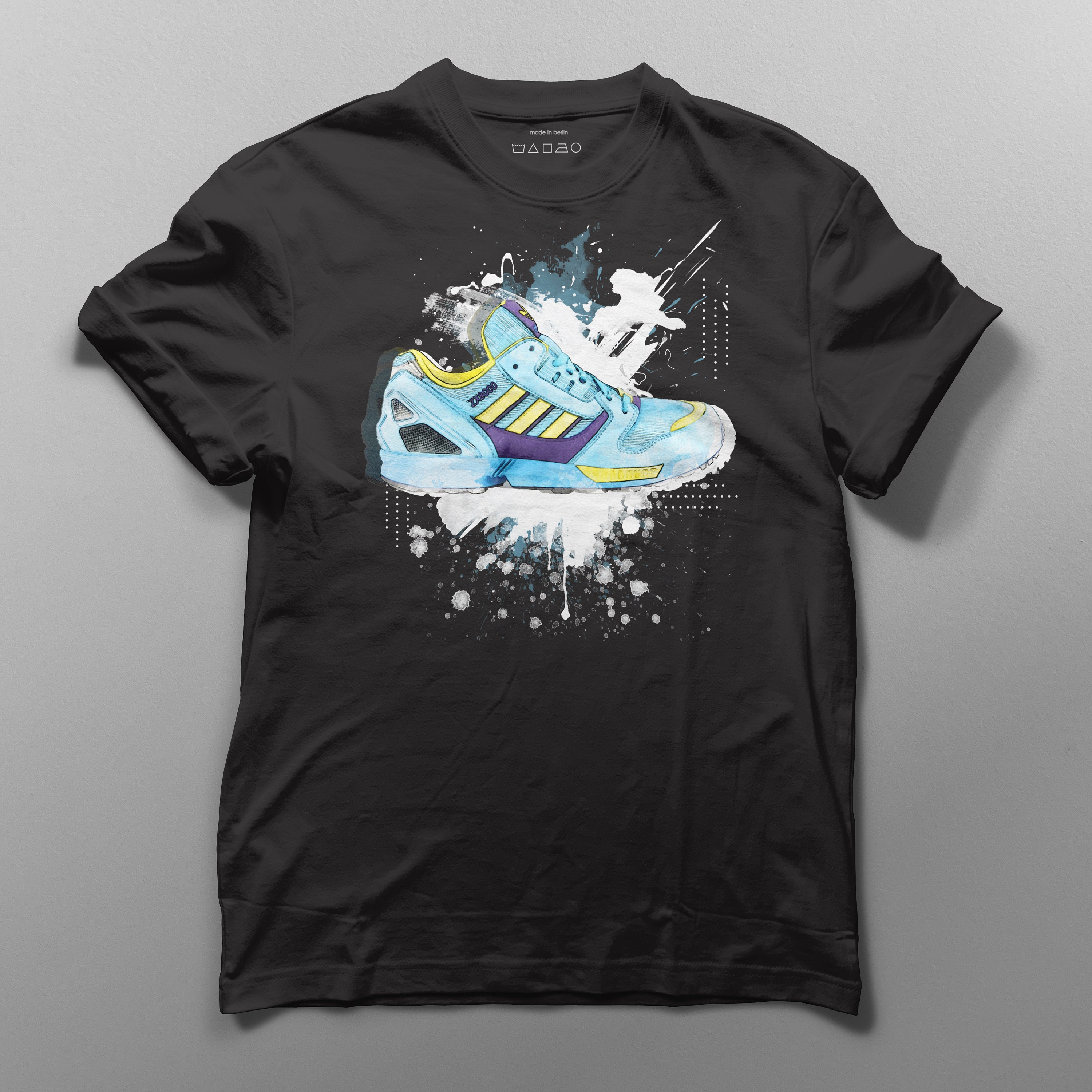 Sneaker T-shirt Hand-drawn - UNIKAT - Sneaker Art Unisex I Sneaker T-shirt Hand-drawn - UNIKAT - Sneaker Art Unisex I