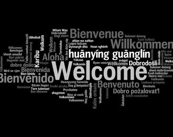 Doormat as a gift "Welcome, Welcome" 40x60 Non-slip | Washable | High-quality | Outdoor area | Dirt trap mat | Door mat |