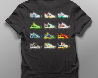 Sneaker T-Shirt handgezeichnet - UNIKAT - Sneaker Art Unisex I Perfect! Hypebeast - Sneakerhead - Geschenk - ZX8000 - ZX7000 - ZX