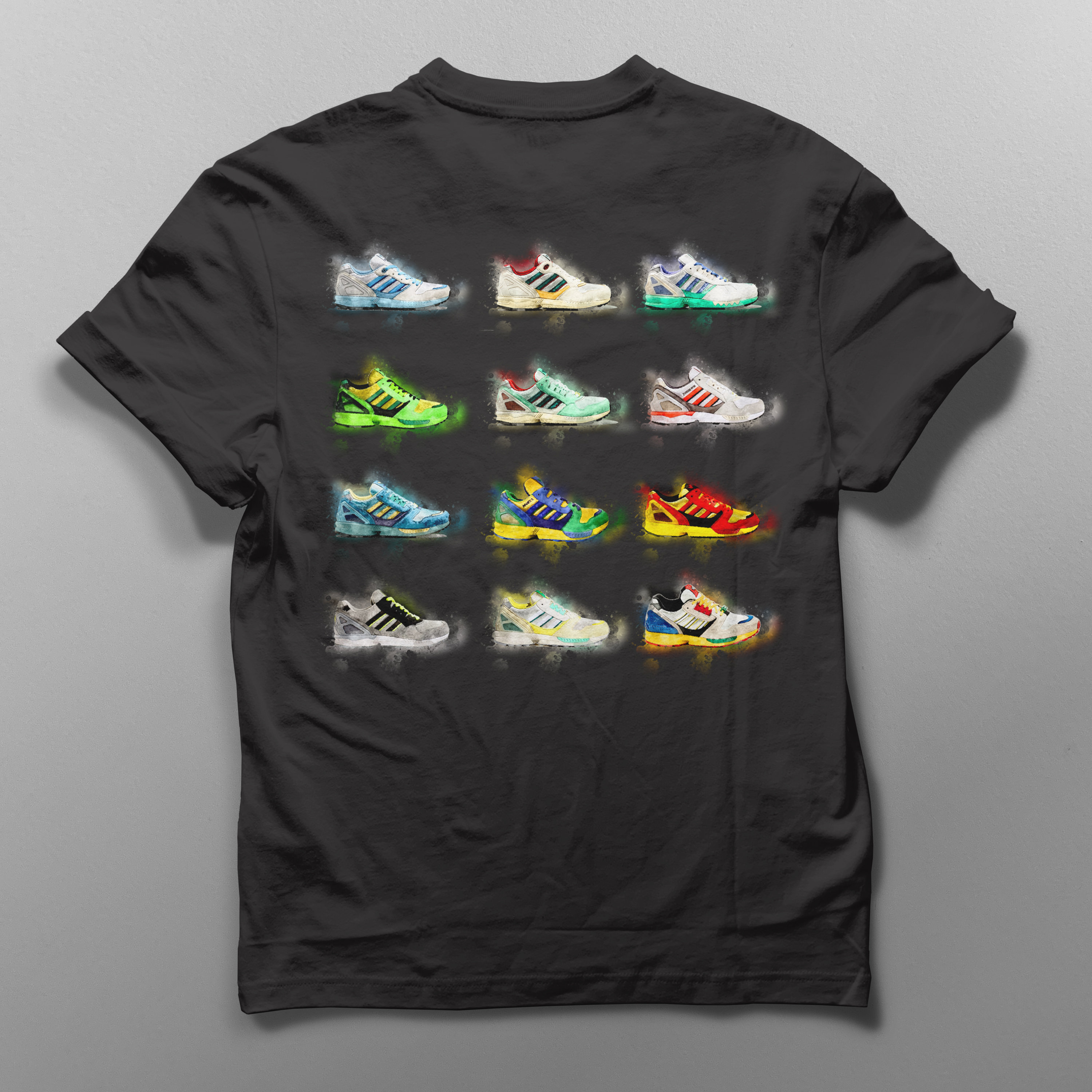 Sneaker T-shirt Hand-drawn - UNIKAT - Sneaker Art Unisex I Sneaker T-shirt Hand-drawn - UNIKAT - Sneaker Art Unisex I