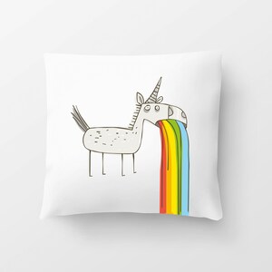 Pillow Unicorn &quot;horses in front of the pharmacy....&quot;