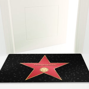 Doormat with name Your personal Walk of Fame slip Washable High-quality Outdoor area Dirt trap mat Door mat image 2