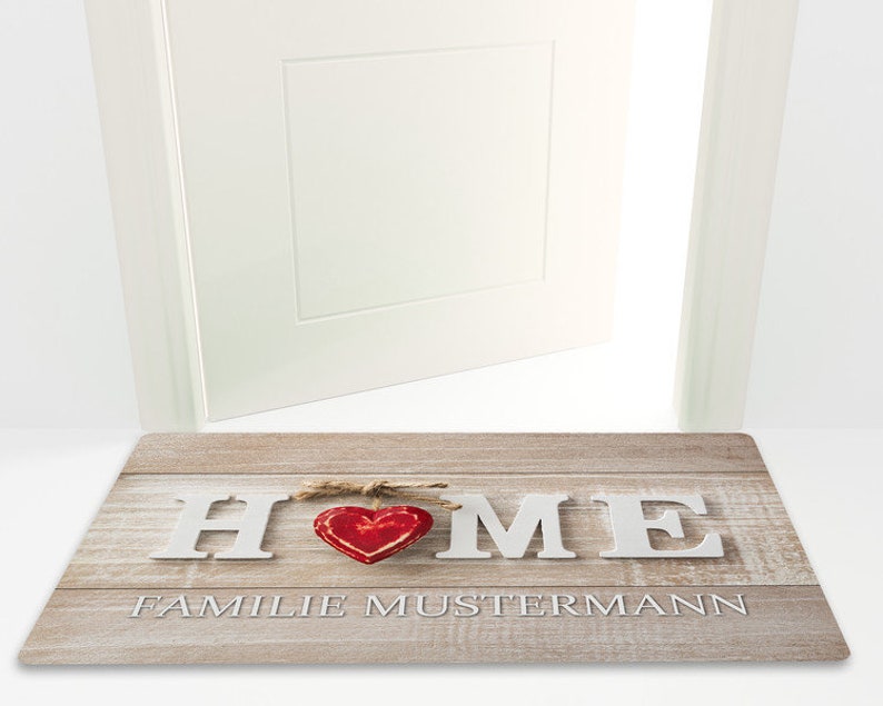 Floor Mat Home with your name or desired text