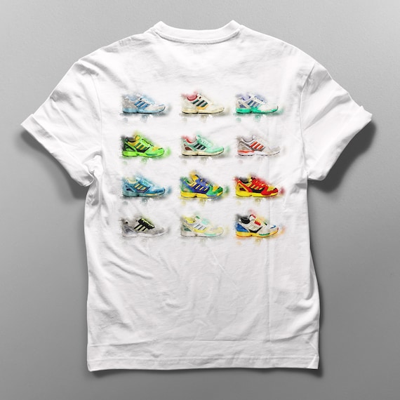 高価値 Sneaker T-shirt Hand-drawn - UNIKAT - Sneaker Art Unisex I トップス