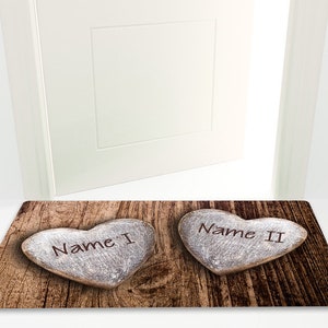 Doormat Love with your name or desired text XL Non-slip Washable High-quality Outdoor area Dirt trap mat Door mat image 2