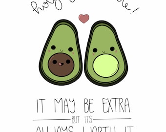 New baby card- Avacado Guacamole