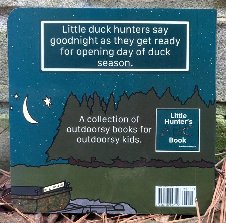 Goodnight Little Duck Hunter & Optional Mallard Plushie image 3