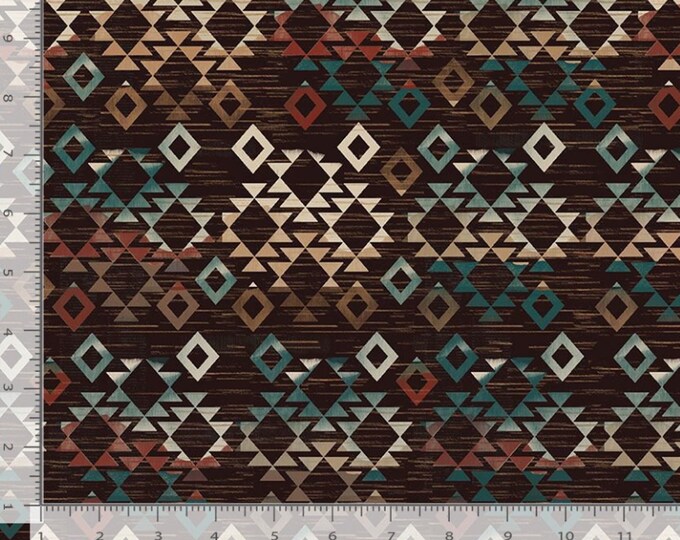 Fabric Southwest – Timeless Treasures Great Outdoors Geo Pattern Brown