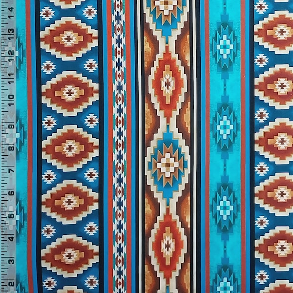 Nastive American Spouthwest Fabric – Rick Textures and Vivrant Colors