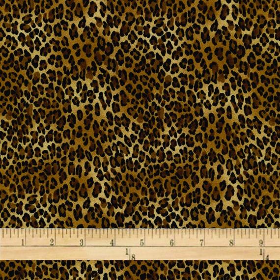 Leopard Print Fabric Leopard Fabric Fabric by the Half Yard | Etsy