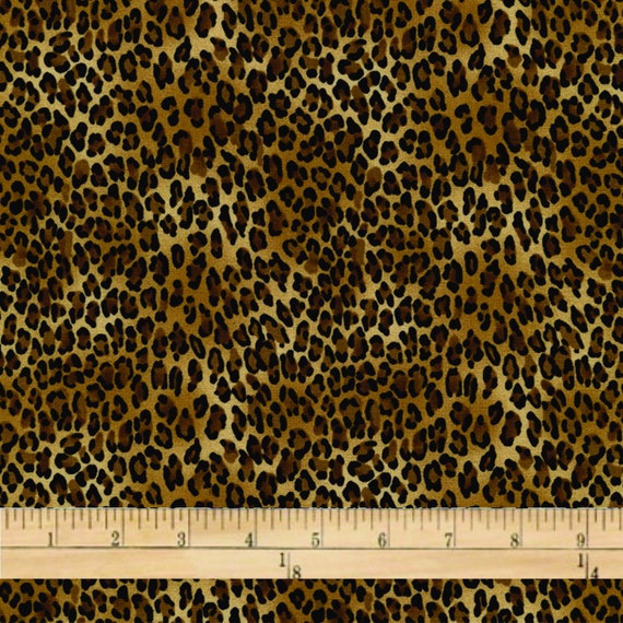 Leopard Print Fabric Leopard Fabric Fabric by the Half Yard Etsy