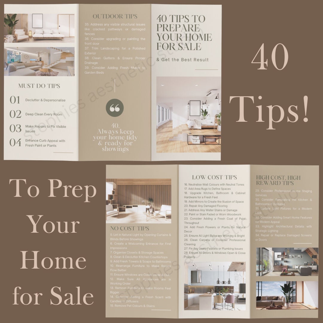 40 Tips to Prepare Your Home for Sale & Maximize Value, Home Selling ...