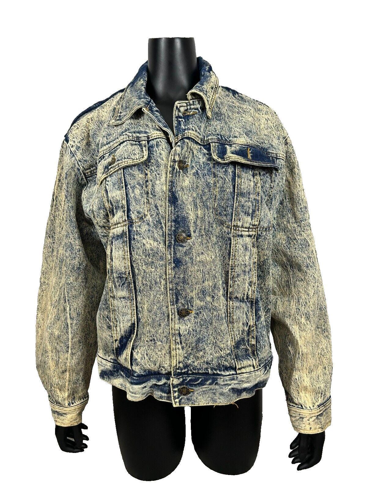 ジャケット・アウター Vintage 00's Gimmiccer Technical Jacket Ceymark Denim Jacket Trucker Stonewash Mirage Las Vegas Embroidery