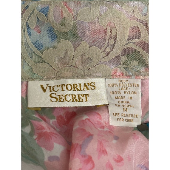 Victoria's Secret Gold Label Pajama Top Pink Flor… - image 7
