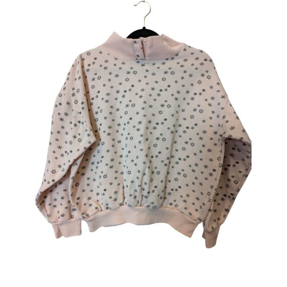 Active Elements Pullover Pink Snowflakes Sweatshi… - image 2