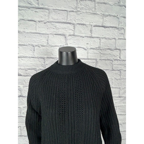Dupont Bulky Knit Orlon Acrylic Sweater Gray High… - image 2