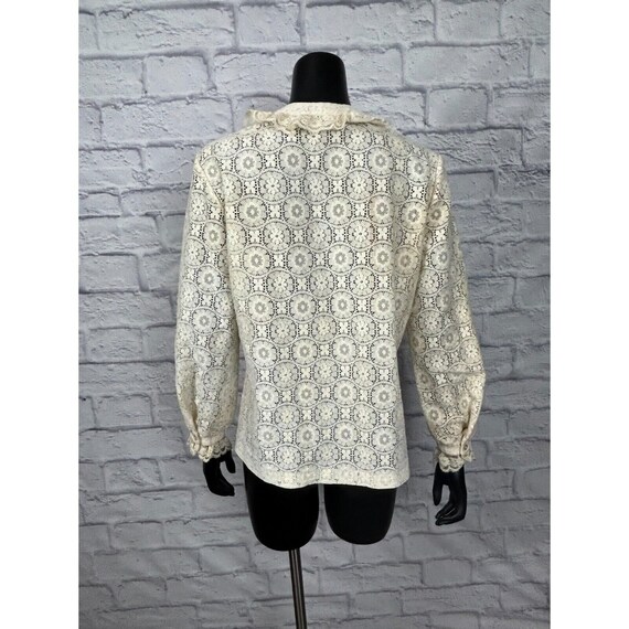 Vintage 70's Women's Button Up Shirt Long Sleeve … - image 5