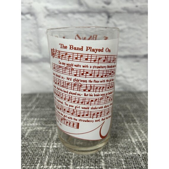Vintage the Band Played on Glass Hazel Atlas Big Top Peanut Butter