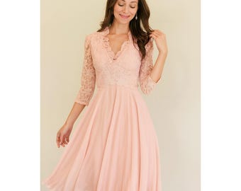 the east order pink penny dress Anouk Mini Dress in Pink Aspen by The East Order for Rent