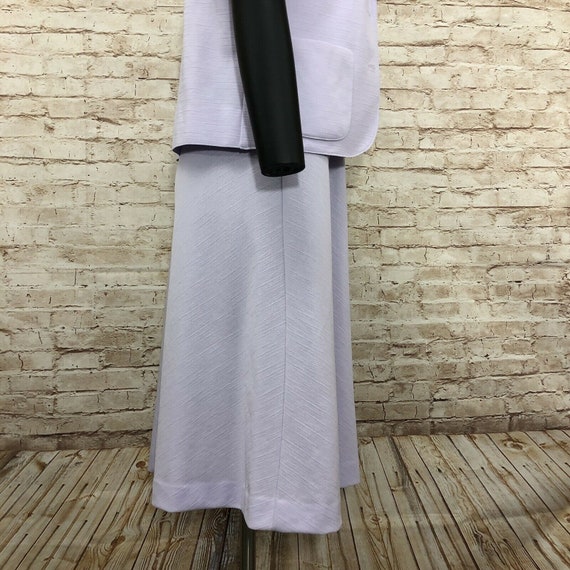 Vintage Lavender Church Dress Blazer Set Belted A… - image 4