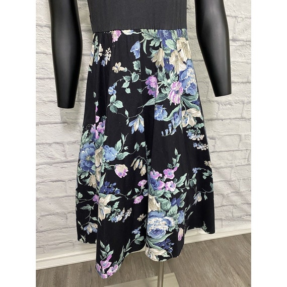 Dress Express Floral Midi Tulle XS Tea Party Ruch… - image 3