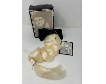 Vintage 1984 Look of Love Robert Love Flätad Blond Peruk Rosett NWT i Ask