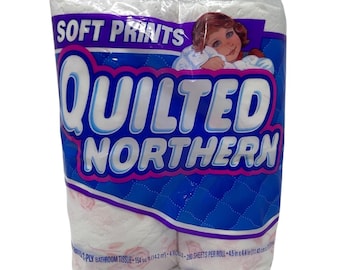 Carta igienica trapuntata Northern Soft Prints Vintage 1997, 4 rotoli rosa rosa sigillati