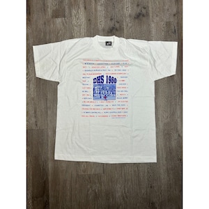 Best Fruit Of The Loom DHS 1960 White T-Shirt Women&#39;s Size Large Vintage 90&#39;s