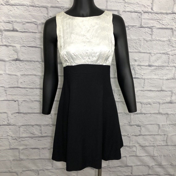 Vintage 90s Zum Zum Mini Short Dress Cut Out Back… - image 1