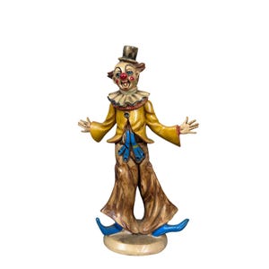 Figura de payaso Fontanini vintage de Italia, de resina, para vagabundos, de circo, coleccionable