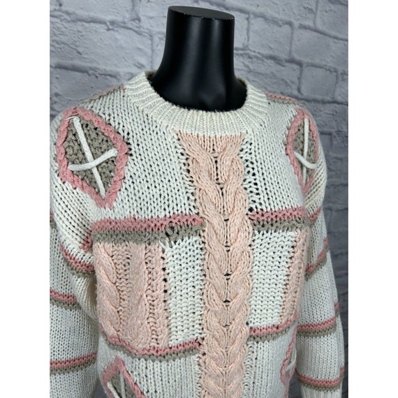 Great Connection Long Sleeve Chunky Knit Round Ne… - image 2