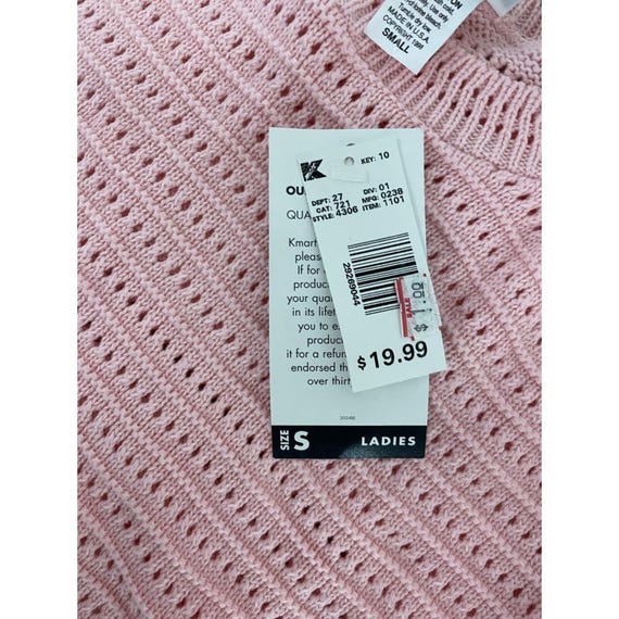 Basic Editions Pink Knitted Pullover Sweater Wome… - image 4