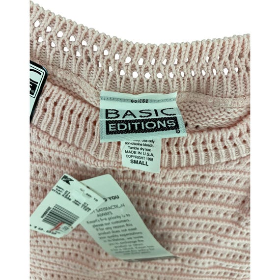 Basic Editions Pink Knitted Pullover Sweater Wome… - image 5