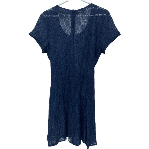 Dawn Joy Fashions Dress Navy Blue XS Floral Lace Overlay Tie Waist Vintage - Etsy Dawn Joy Fashions Dress Navy Blue XS Floral Lace Overlay Tie Waist Vintage - Etsy
