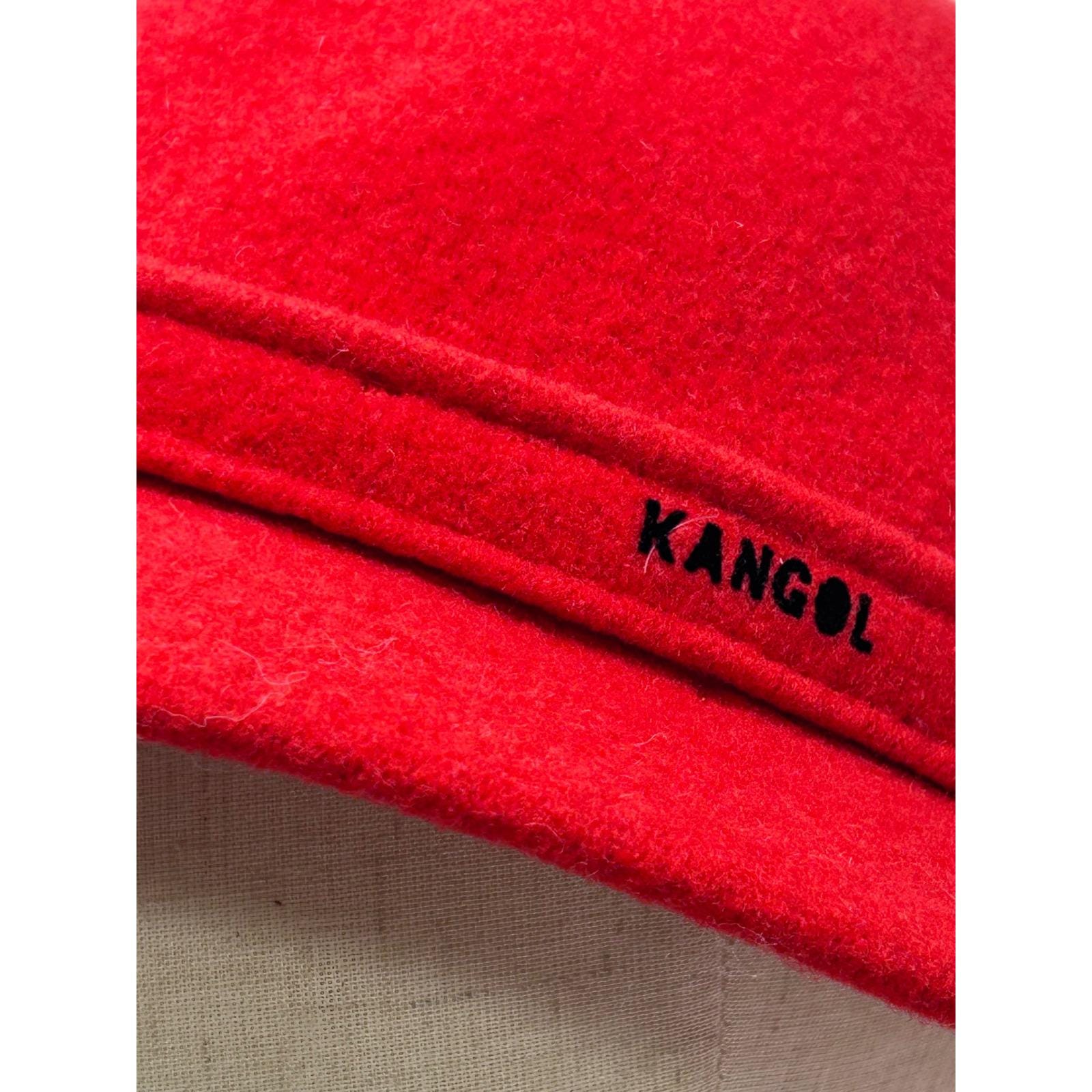 Kangol Design Red Wool Felt Hat Made in England Vintage Bell 