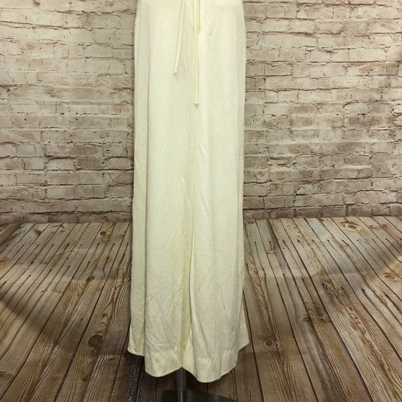 Vintage Roberta California Yellow Dress Gown Lace Max… - Gem