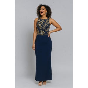 alyce designs vintage beaded dress Vintage Alyce Designs Beaded & Sequin Dress